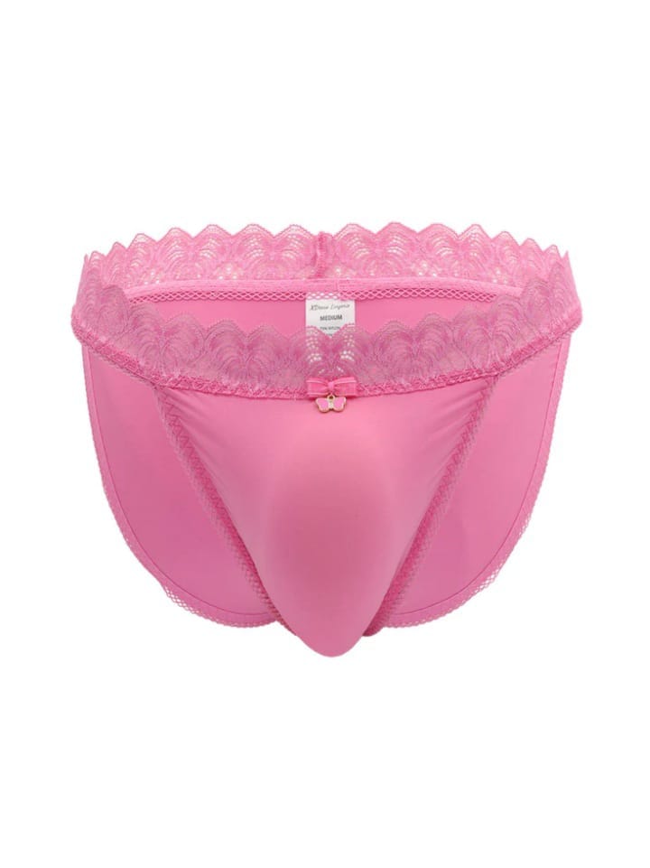 Rosé Lace Charm Brief